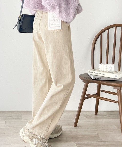 Manetta エンブロイダリー ストレートジーンズ 桃太郎ジーンズ MOMOTARO JEANS（モモタロウジーンズ） 0705TN