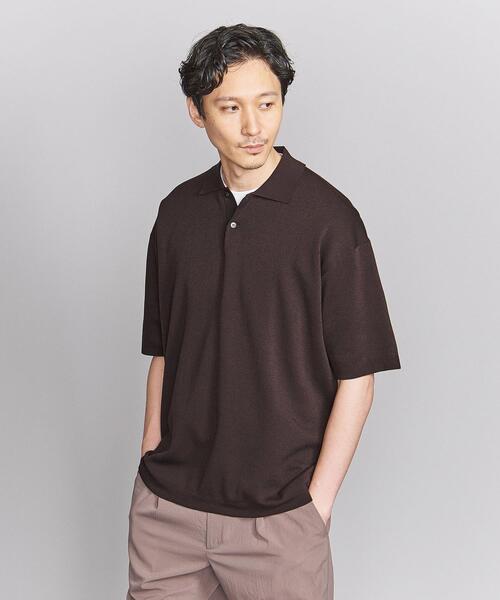 BEAUTY&YOUTH ユナイテッドアローズ ニットポロシャツ L 黒 セール】ナッピング ニット ポロ ‐ウォッシャブル‐（ニット
