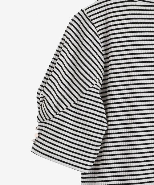 MAJESTIC LEGON(マジェスティックレゴン)の「タックスリーブリブトップス(Tシャツ/カットソー・レディース・ブラック/グリーン/アイボリー/ブラック系その他・MEDIUM)」の13枚目の写真