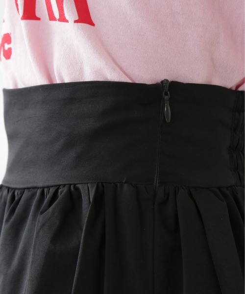N.(N. Natural Beauty Basic)(エヌエヌナチュラルビューティーベーシック)の「ブライトタフタボリュームスカート(スカート・レディース・ブラック/オレンジ・MEDIUM)」の10枚目の写真