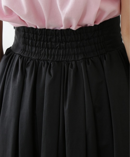 N.(N. Natural Beauty Basic)(エヌエヌナチュラルビューティーベーシック)の「ブライトタフタボリュームスカート(スカート・レディース・ブラック/オレンジ・MEDIUM)」の11枚目の写真