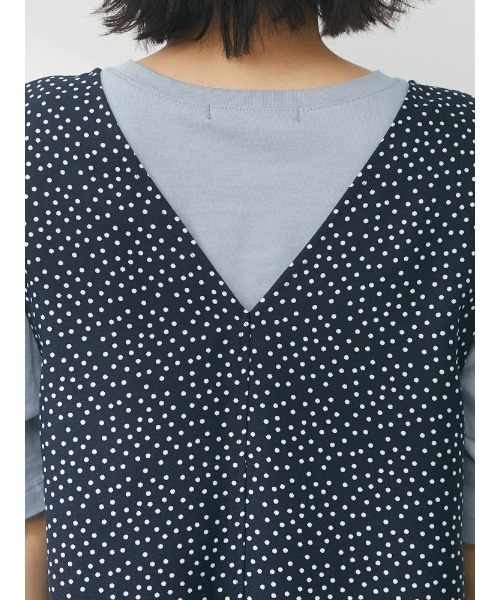 Green Parks(グリーンパークス)の「IラインロングジャンスカII(ジャンパースカート・レディース・ドット・FREE)」の13枚目の写真