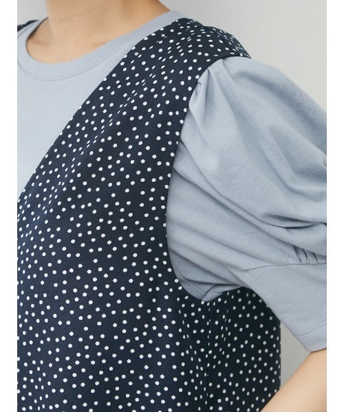 Green Parks(グリーンパークス)の「IラインロングジャンスカII(ジャンパースカート・レディース・ドット・FREE)」の14枚目の写真