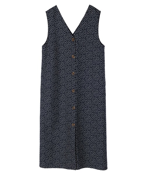 Green Parks(グリーンパークス)の「IラインロングジャンスカII(ジャンパースカート・レディース・ドット・FREE)」の15枚目の写真