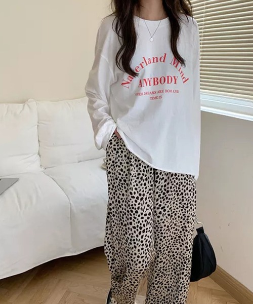 Auntie Rosa(アンティローザ)の「レオパード柄スラックス(スラックス・レディース・ベージュ/ブラウン・FREE)」の6枚目の写真
