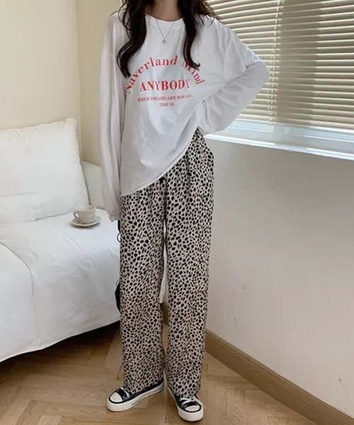 Auntie Rosa(アンティローザ)の「レオパード柄スラックス(スラックス・レディース・ベージュ/ブラウン・FREE)」の10枚目の写真