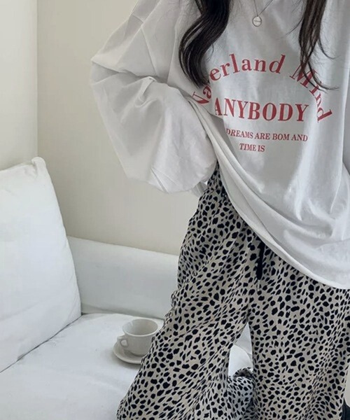 Auntie Rosa(アンティローザ)の「レオパード柄スラックス(スラックス・レディース・ベージュ/ブラウン・FREE)」の13枚目の写真
