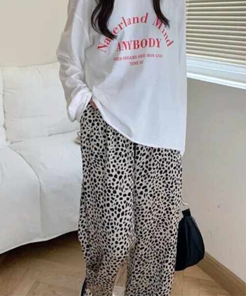 Auntie Rosa(アンティローザ)の「レオパード柄スラックス(スラックス・レディース・ベージュ/ブラウン・FREE)」の14枚目の写真