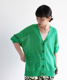 シアーＶネックカーディガン