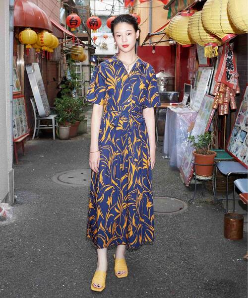 THE SHOP TK (ザ ショップ ティーケー )の「◆【小川夢乃さんコラボ】ラップボリュームスカート(スカート・レディース・ブラウン系1/ネイビー系/ダークグリーン系・12)」の3枚目の写真