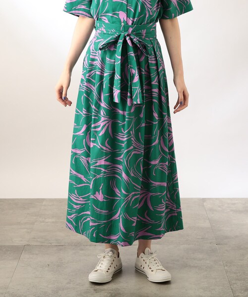 THE SHOP TK (ザ ショップ ティーケー )の「◆【小川夢乃さんコラボ】ラップボリュームスカート(スカート・レディース・ブラウン系1/ネイビー系/ダークグリーン系・12)」の17枚目の写真