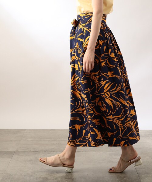 THE SHOP TK (ザ ショップ ティーケー )の「◆【小川夢乃さんコラボ】ラップボリュームスカート(スカート・レディース・ブラウン系1/ネイビー系/ダークグリーン系・12)」の11枚目の写真