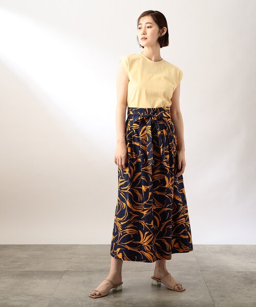 THE SHOP TK (ザ ショップ ティーケー )の「◆【小川夢乃さんコラボ】ラップボリュームスカート(スカート・レディース・ブラウン系1/ネイビー系/ダークグリーン系・12)」の18枚目の写真