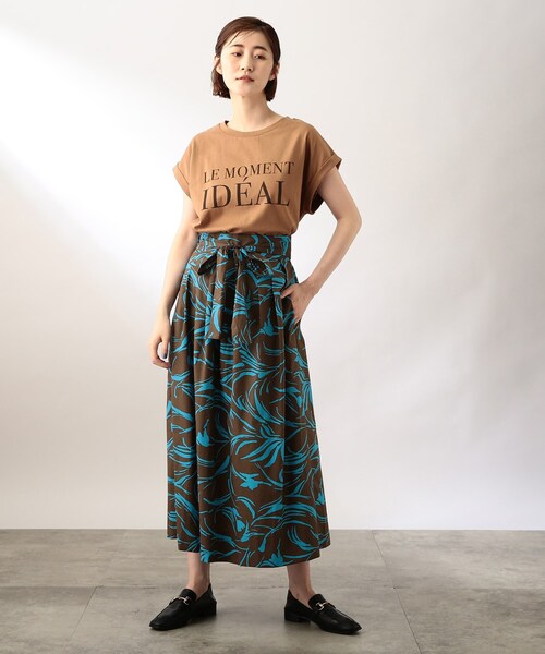 THE SHOP TK (ザ ショップ ティーケー )の「◆【小川夢乃さんコラボ】ラップボリュームスカート(スカート・レディース・ブラウン系1/ネイビー系/ダークグリーン系・12)」の10枚目の写真