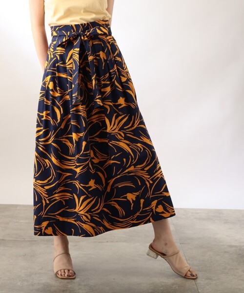 THE SHOP TK (ザ ショップ ティーケー )の「◆【小川夢乃さんコラボ】ラップボリュームスカート(スカート・レディース・ブラウン系1/ネイビー系/ダークグリーン系・12)」の22枚目の写真