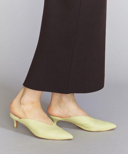 ARRUM（アールム）の「＜Arrum＞レザー ポインテッド スリット ミュール（その他シューズ・レディース・グレー/イエロー・38/36/37）」の9枚目の写真