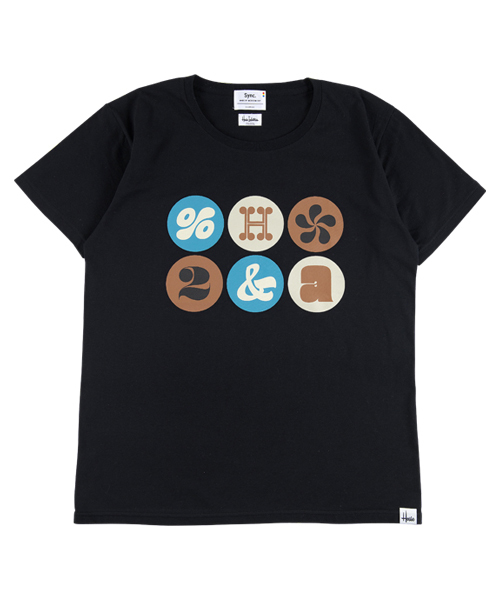 Sync.(スィンク)の「Sync.【House Industries】TEE “CIRCLES”(Tシャツ/カットソー・メンズ・ホワイト/ブラック/ヘザーグレー/ネイビー・MEDIUM/SMALL/LARGE/X-LARGE)」の3枚目の写真