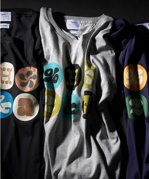 Sync.(スィンク)の「Sync.【House Industries】TEE “CIRCLES”(Tシャツ/カットソー・メンズ・ホワイト/ブラック/ヘザーグレー/ネイビー・MEDIUM/SMALL/LARGE/X-LARGE)」の12枚目の写真