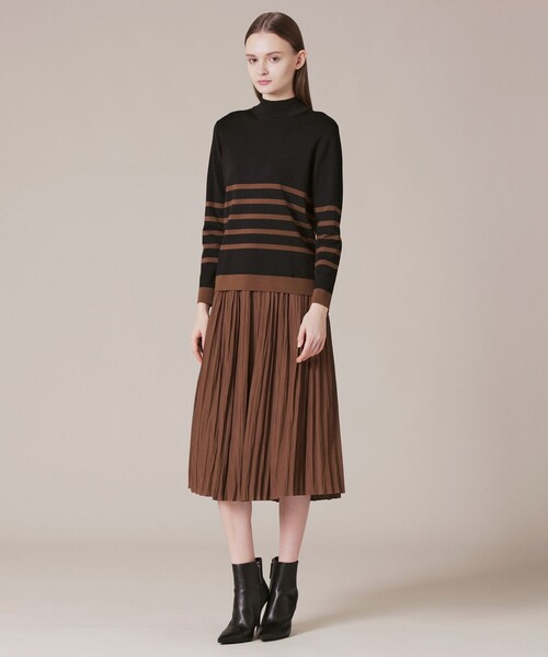 MACKINTOSH LONDON(マッキントッシュ ロンドン)の「ヴィンテージデシンスカート(スカート・レディース・ネイビー/ブラウン系その他4・38/36)」の4枚目の写真