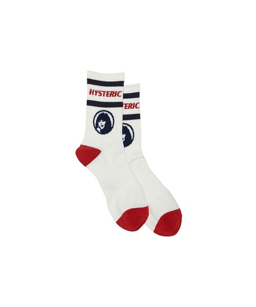 HYSTERIC GLAMOUR（ヒステリックグラマー）の「CIRCLE GIRL ソックス（ソックス/靴下・レディース・レッド/グリーン/ネイビー・FREE）」の6枚目の写真