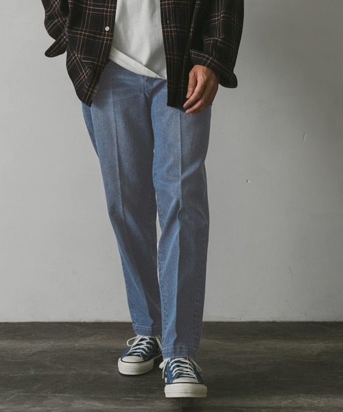 URBAN RESEARCH DOORS（アーバンリサーチドアーズ）の「デニムテーパードトラウザー（デニムパンツ・メンズ・ブルー系その他/インディゴブルー/ブラック・SMALL/MEDIUM/LARGE）」の15枚目の写真