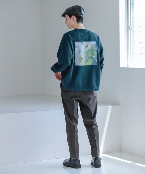 RAGEBLUE（レイジブルー）の「【Ex.Flower/イクスフラワー】コラボフラワープリントロンT（Tシャツ/カットソー・メンズ・オフホワイト/ブルー系その他/ホワイト/ブラック/ワインレッド・LARGE/SMALL/MEDIUM）」の19枚目の写真