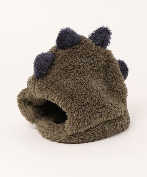 Kids Foret(キッズフォーレ)の「KF ベビーボア帽子(ニットキャップ/ビーニー・キッズ・ピンク/ホワイト/グリーン/ベージュ・46/49)」の6枚目の写真