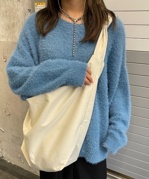 nemne store（ネンネストア）の「ナイロンメッセンジャーバッグ（ショルダーバッグ・レディース・ブラック/ピンク/アイボリー・フリー）」の16枚目の写真