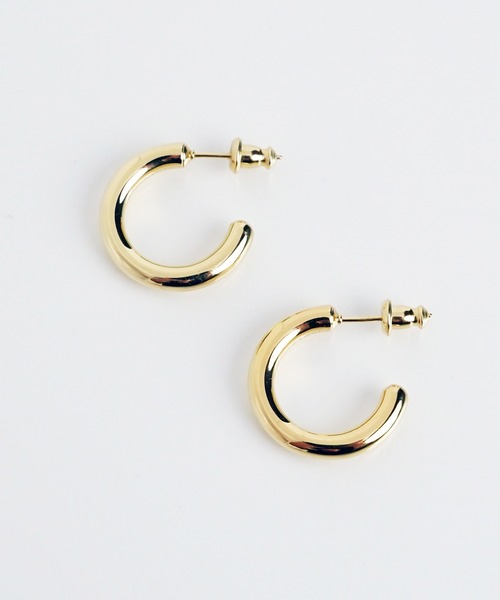 ISOLATION(アイソレーション)の「【ISOLATION / アイソレーション】Silver925 Classic Hoop Pierce / クラシックフープピアス/ GOLD / 両耳(ピアス(両耳用)・レディース・ゴールド・FREE)」の9枚目の写真
