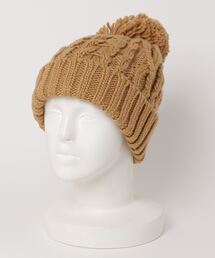 Per sist ence（パーシエンス）の「Per sist ence/パーシエンス　ポンポンニット帽（ニットキャップ/ビーニー）」