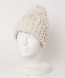 Per sist ence（パーシエンス）の「Per sist ence/パーシエンス　ポンポンニット帽（ニットキャップ/ビーニー）」