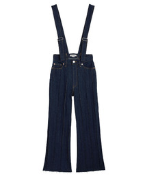 Ameri（アメリ）の「PLEATS DENIM SUSPENDER PANTS（デニム