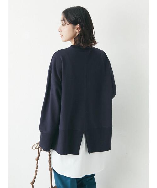 Green Parks(グリーンパークス)の「センターシームミニ裏毛プルオーバー(スウェット・レディース・ライトベージュ/ピンク/ブルー/ダークネイビー・FREE)」の17枚目の写真