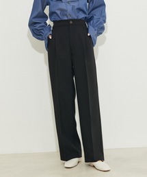 【WEB限定】【洗える】ワンタックセミワイドパンツ