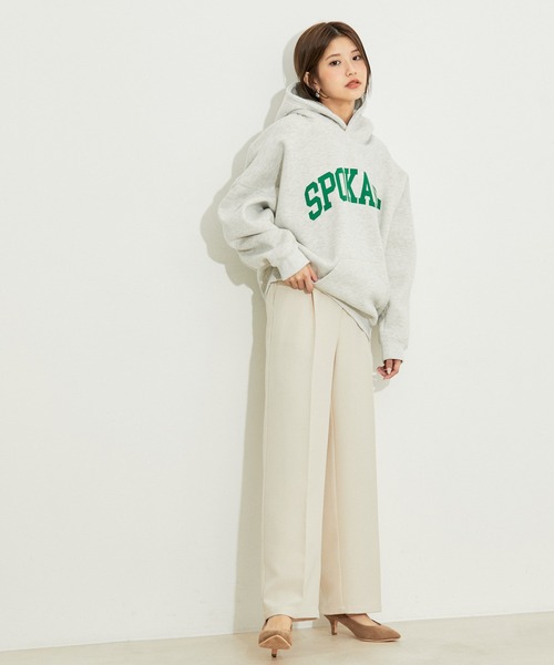 vis-`a-vis（ビサビ）の「【WEB限定】【洗える】ワンタックセミワイドパンツ（スラックス・レディース・ブラック/キナリ/チャコールグレー/ダークブラウン/ピンク系その他2・L/M/SS/S）」の9枚目の写真