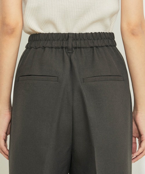 vis-`a-vis（ビサビ）の「【WEB限定】【洗える】ワンタックセミワイドパンツ（スラックス・レディース・ブラック/キナリ/チャコールグレー/ダークブラウン/ピンク系その他2・L/M/SS/S）」の13枚目の写真