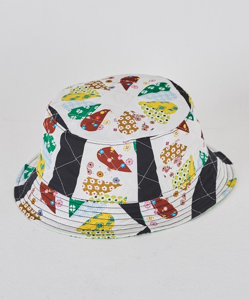 DISCOVERED（ディスカバード）の「DISCOVERED ディスカバード / HAWAIIAN QUILT BUCKET HAT ハワイアンキルトバケットハット / DC-SS23-A-02（ハット・メンズ・ブラック/レッド・FREE）」の16枚目の写真