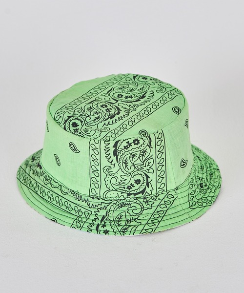 DISCOVERED（ディスカバード）の「DISCOVERED ディスカバード / HAWAIIAN QUILT BUCKET HAT ハワイアンキルトバケットハット / DC-SS23-A-02（ハット・メンズ・ブラック/レッド・FREE）」の13枚目の写真