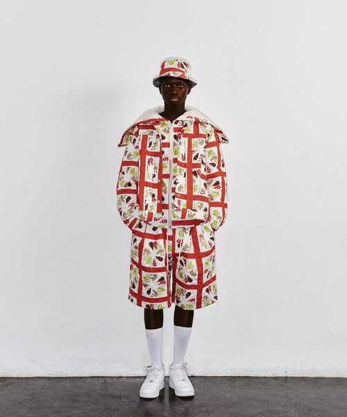 DISCOVERED（ディスカバード）の「DISCOVERED ディスカバード / HAWAIIAN QUILT BUCKET HAT ハワイアンキルトバケットハット / DC-SS23-A-02（ハット・メンズ・ブラック/レッド・FREE）」の11枚目の写真