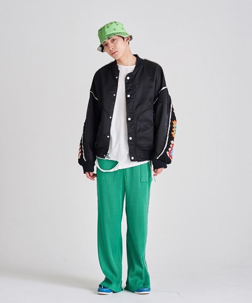 DISCOVERED（ディスカバード）の「DISCOVERED ディスカバード / HAWAIIAN QUILT BUCKET HAT ハワイアンキルトバケットハット / DC-SS23-A-02（ハット・メンズ・ブラック/レッド・FREE）」の20枚目の写真