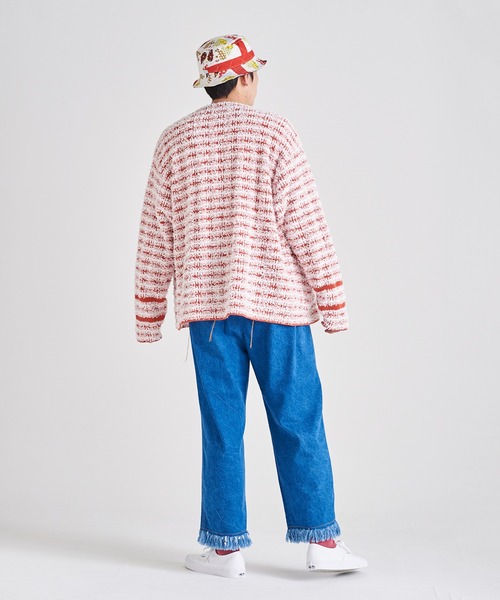 DISCOVERED（ディスカバード）の「DISCOVERED ディスカバード / HAWAIIAN QUILT BUCKET HAT ハワイアンキルトバケットハット / DC-SS23-A-02（ハット・メンズ・ブラック/レッド・FREE）」の22枚目の写真