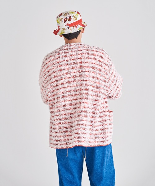 DISCOVERED（ディスカバード）の「DISCOVERED ディスカバード / HAWAIIAN QUILT BUCKET HAT ハワイアンキルトバケットハット / DC-SS23-A-02（ハット・メンズ・ブラック/レッド・FREE）」の18枚目の写真