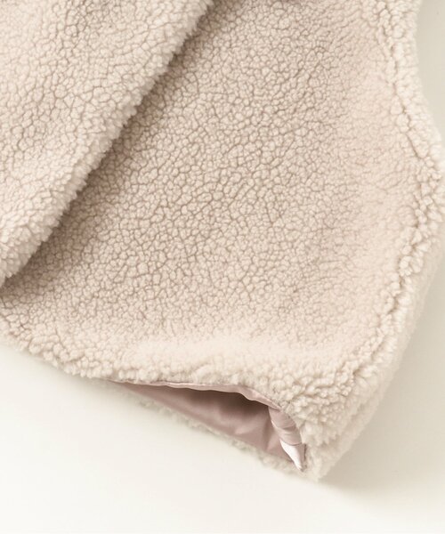 apres les cours（アプレレクール）の「【フォーマル対応】リボン付きボアベスト_アプレレクールマシェリ（ベスト・キッズ・ベージュ・90/110/130）」の5枚目の写真