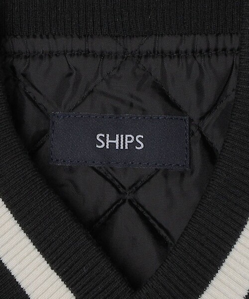 SHIPS(シップス)の「*SHIPS: リラックスフィット フェイクレザー スタジャン (アワードジャケット)(スタジャン・メンズ・ブラック/ネイビー/ベージュ・SMALL/MEDIUM/X-LARGE/LARGE)」の20枚目の写真