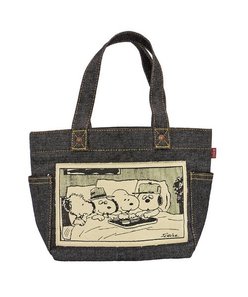 EDWIN(エドウィン)の「PEANUTS/スヌーピー EDWIN スヌーピー ミニトート(トートバッグ・レディース・ダークインディゴブルー・ONE SIZE)」の1枚目の写真