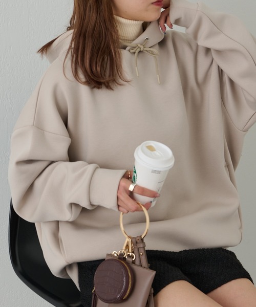 COLONY 2139（コロニートゥーワンスリーナイン）の「ダンボールパーカー（パーカー・メンズ・チャコールグレー/ブラック/ベージュ/ホワイト・MEDIUM/LARGE）」の4枚目の写真