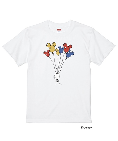 MICKEY MOUSE(ミッキーマウス)の「FD:【キャラチョイ】Disney ディズニー ミッキーマウス Tシャツ(Tシャツ/カットソー・レディース・ベビーピンク/ホワイト系2/ライトブルー/ホワイト系5/ホワイト系4/ホワイト系1/ホワイト系3/イエロー・XL/M/S/L)」の2枚目の写真