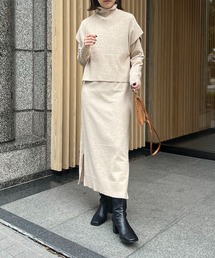CAPRICIEUX LE'MAGE | ベストセットニットワンピース(ワンピース)