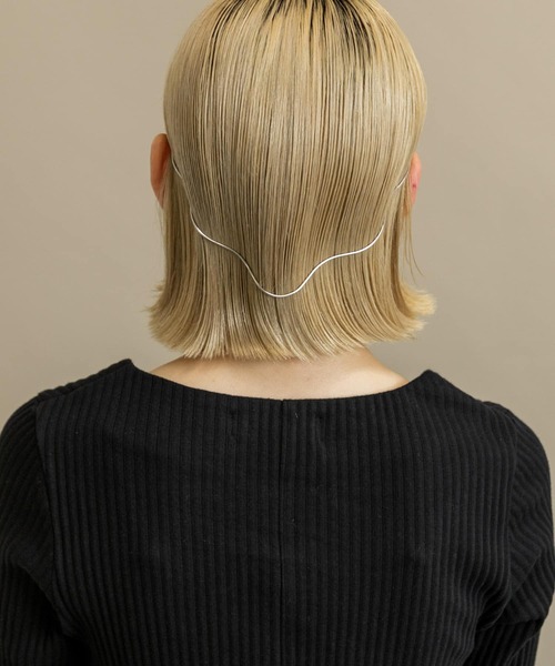 SMELLY（スメリー）の「ナミナミバックカチューシャ（カチューシャ・レディース・シルバー/ゴールド・-）」の3枚目の写真