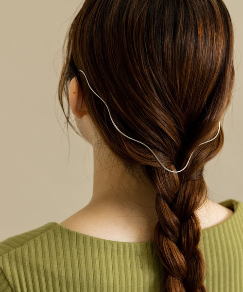 SMELLY（スメリー）の「ナミナミバックカチューシャ（カチューシャ・レディース・シルバー/ゴールド・-）」の5枚目の写真